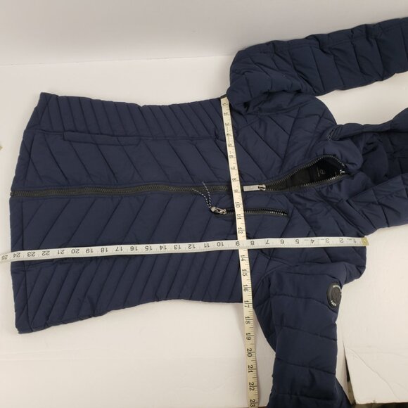 Nautica XS Navy Blue Puffer Coat Jacket Womens Fall Winter Packable - Picture 15 of 16
